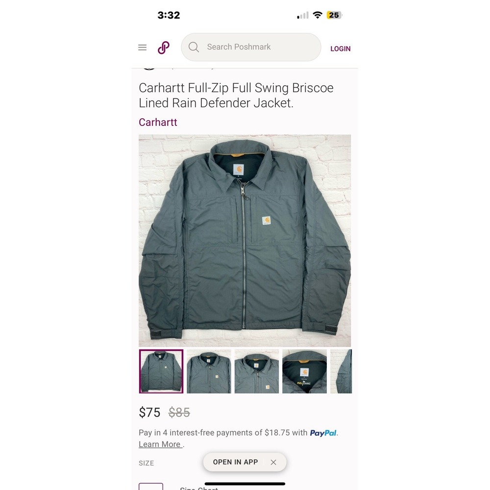 carhartt full swing jacket XLTall